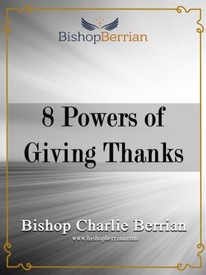 cover image of 8 Powers of Giving Thanks